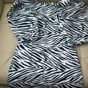 Zebra print dress